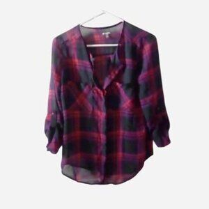 Red Plaid Blouse